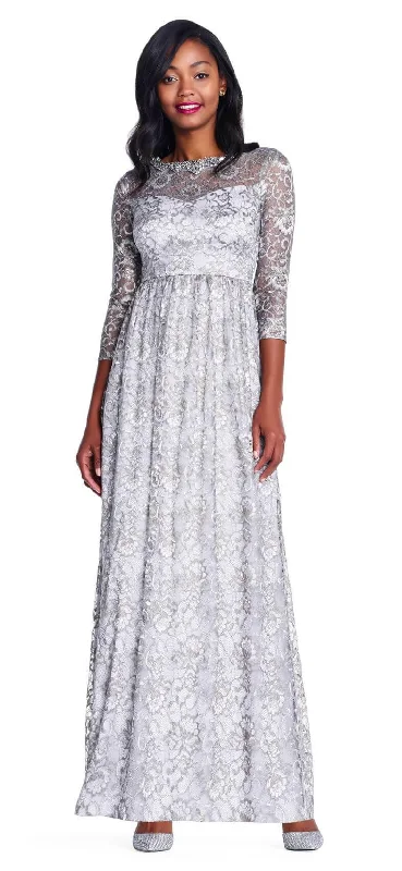 Embellished Maxi Dress Adrianna Papell AP1E203486 Long Formal Long Sleeve Party Dress Embellished Maxi Dress Adrianna Papell AP1E203486 Long Formal Long Sleeve Party Dress