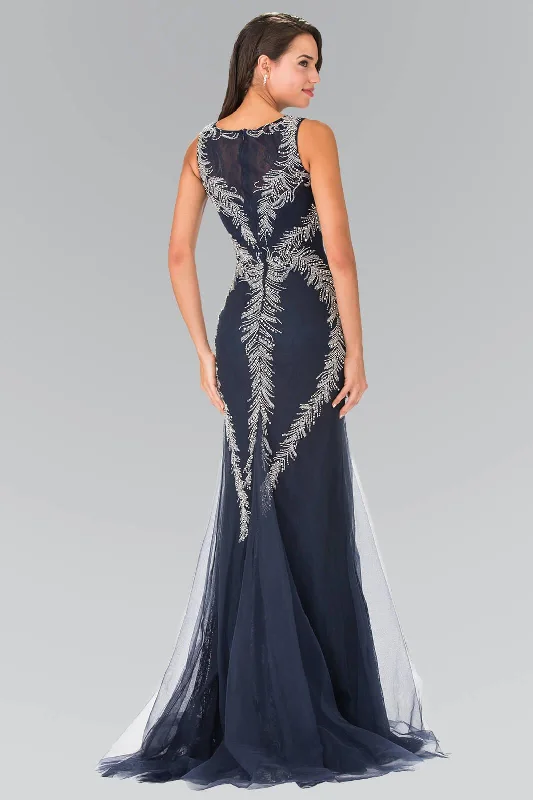 Modern Ball Gown Homecoming Long Sleeveless Formal Mermaid Prom Dress