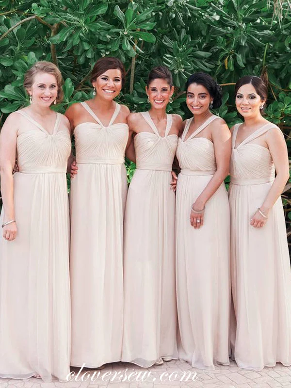 Ruched Velvet Dress Chiffon Halter Sweetheart Long Cheap Bridesmaid Dresses, CB0031 Ruched Velvet Dress Chiffon Halter Sweetheart Long Cheap Bridesmaid Dresses, CB0031