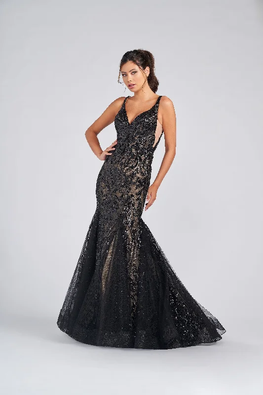 Chic Formal Gown Colette CL12260 Fitted Long Prom Sequin Formal Mermaid Dress