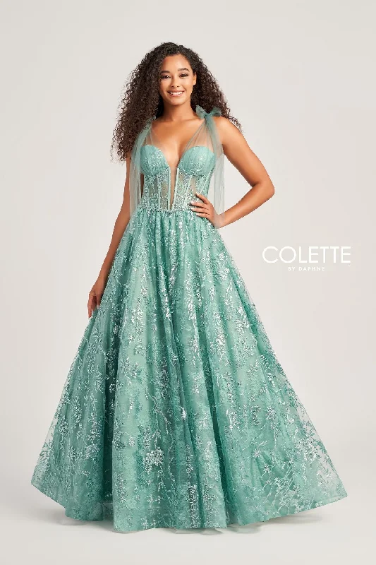 Polished Formal Dress Colette CL5236 Long Glitter Formal Sequin Prom Dress