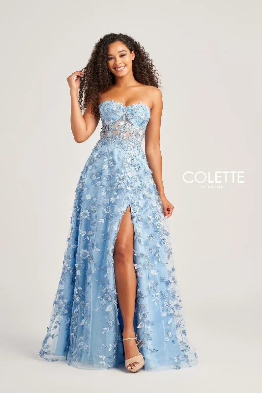 Fashionable Formal Dress Colette CL5249 Glitter Long Formal Prom Dress