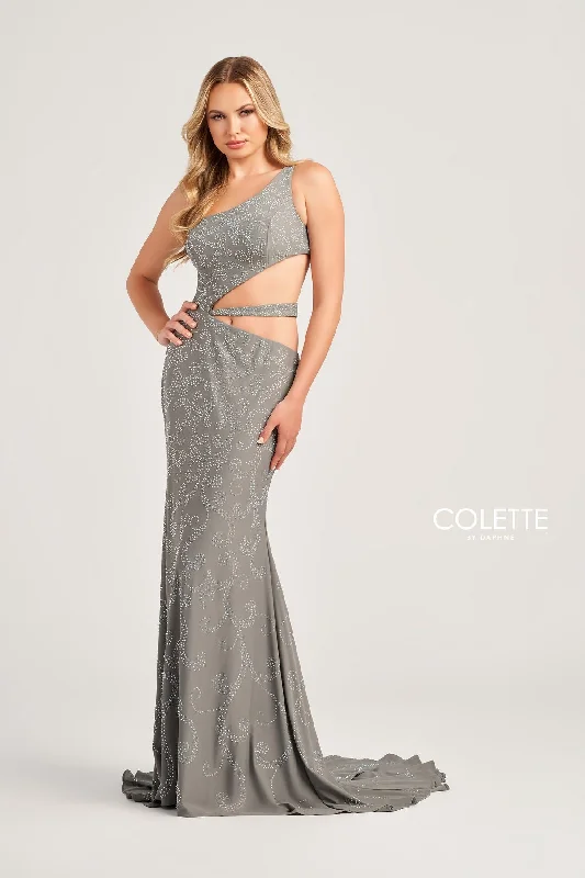 Stunning Silk Gown Colette CL5281 Long Mermaid Prom Formal Dress