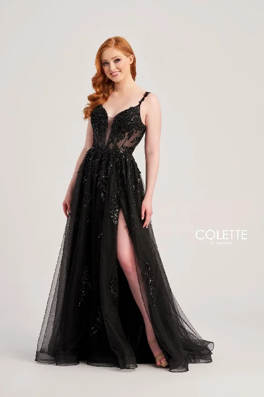 Party Ready Dress Colette CL5287 Glitter Formal Long Sequin Prom Dress
