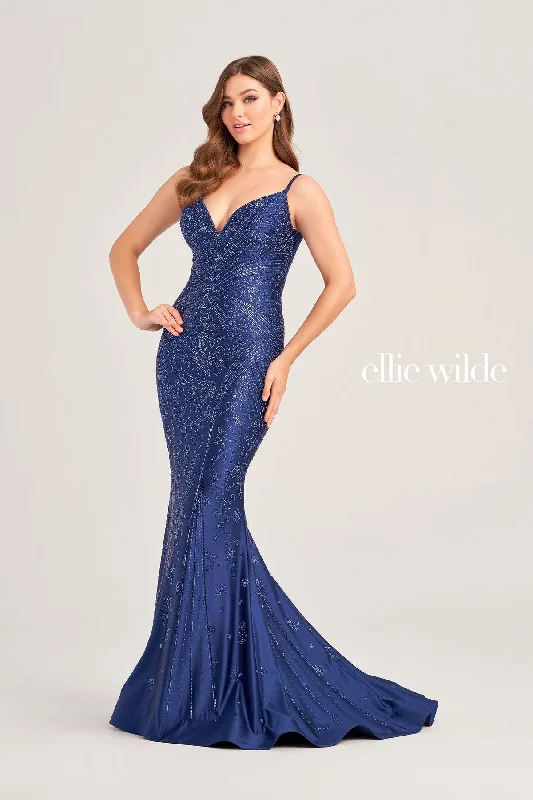 Glam Ball Gown Ellie Wilde EW35002 Long Formal Mermaid Prom Dress