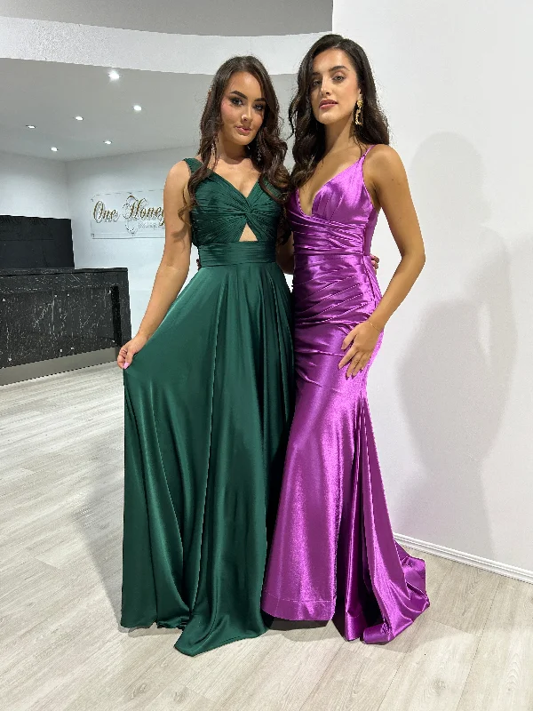 Fashionista’s Dream Dress Honey Couture WILLOWMENA Emerald Green Keyhole Silky A Line Bridesmaid Formal Dress Fashionista’s Dream Dress Honey Couture WILLOWMENA Emerald Green Keyhole Silky A Line Bridesmaid Formal Dress