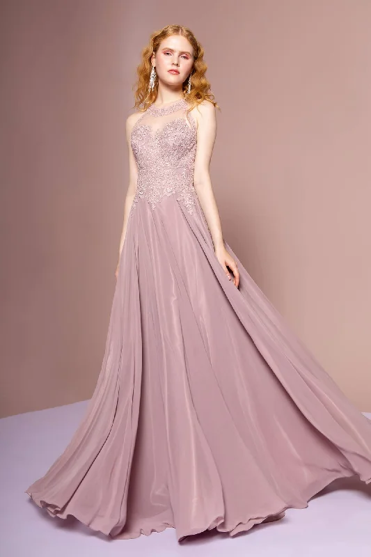Dazzling Evening Dress Jewel Embellished Long Prom Dress Formal