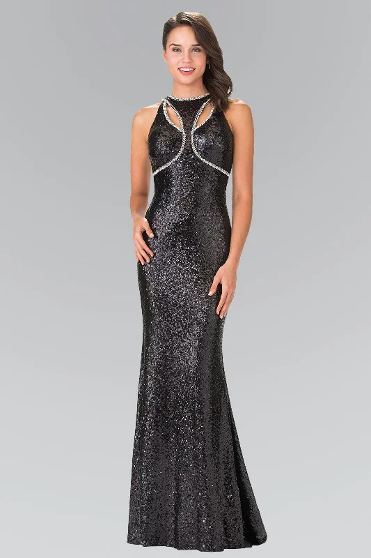 Statement Prom Dress Prom Long Formal Halter Neck Beaded Evening Dress