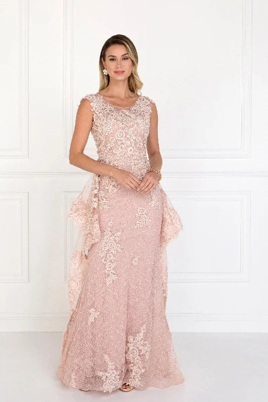 Fashionable Formal Dress Lace Mermaid Long Prom Dress Embroidery
