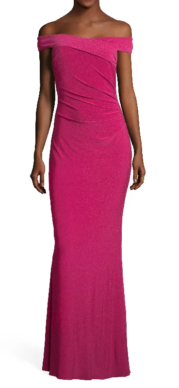 Delicate Lace Dress Adrianna Papell AP1E203529 W Long Off the Shoulder Mermaid Gown