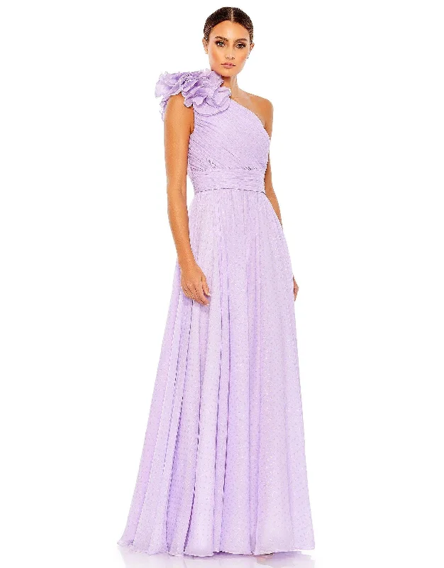 Winter Ball Gown Mac Duggal 49536 Long One Shoulder Formal Prom Gown Sale