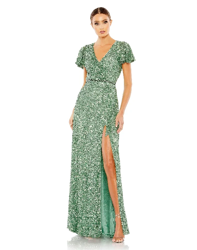 Unique Formal Dress Mac Duggal 5540 Long Formal Beaded Dress Sale