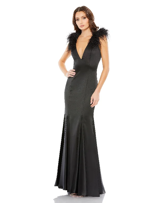 Embellished Maxi Dress Mac Duggal 68137 Long Sleeveless Formal Prom Dress