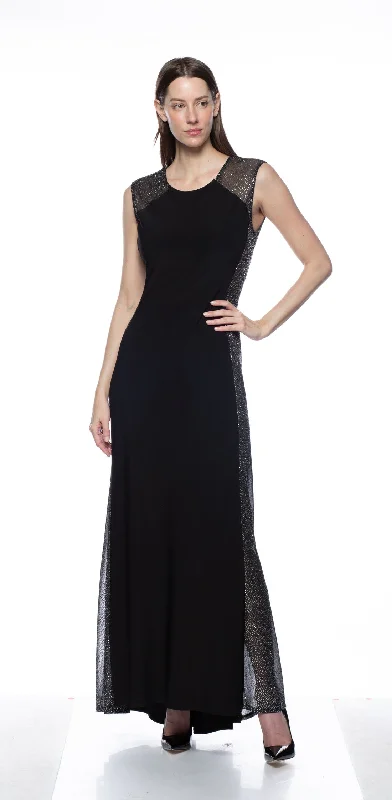 Timeless Gown Marina  Long Side Panel ITY Combo Dress