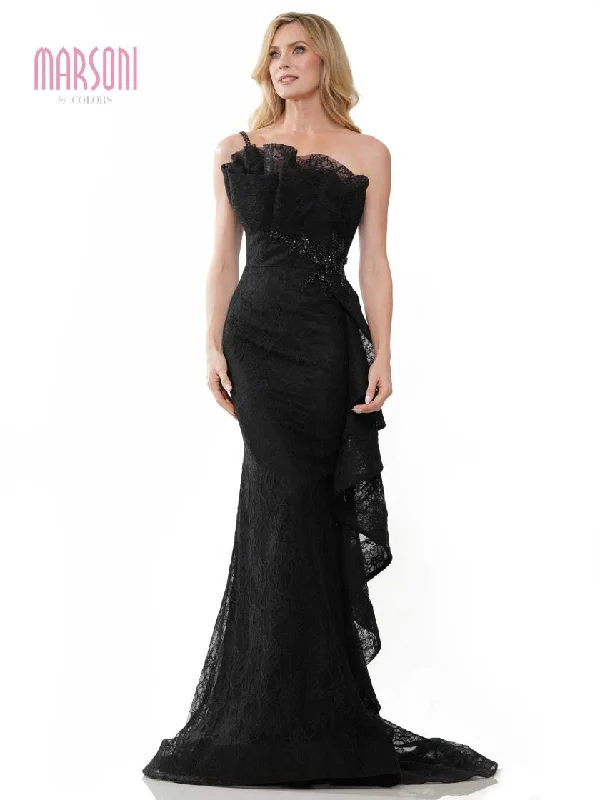 Sophisticated Maxi Dress Marsoni MV1245 Long Formal Mermaid Prom Dress