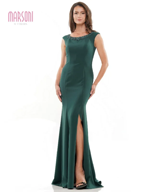 Ethereal Formal Gown Marsoni MV1247 Long Sleeveless Fitted Formal Dress Sale