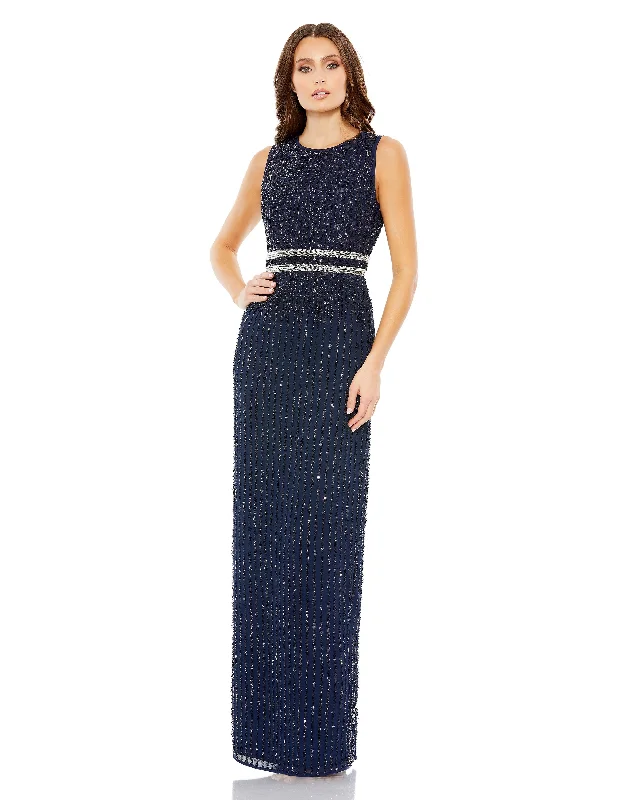 Modern Ball Gown Midnight 0 Mac Duggal 93603 Mother of the Bride Long Gown Sale