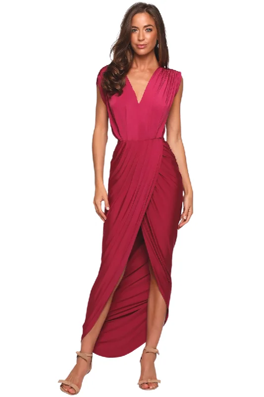 One-Shoulder Satin Dress Pia Gladys Perey CARLA Silk Jersey Mermaid Bridesmaid Maxi Dress One-Shoulder Satin Dress Pia Gladys Perey CARLA Silk Jersey Mermaid Bridesmaid Maxi Dress