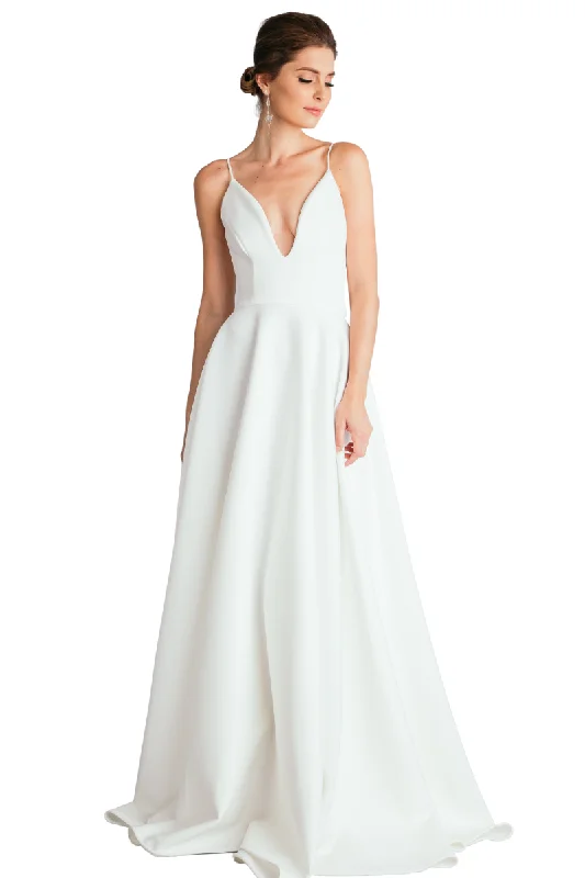 Artistic Embroidered Dress Pia Gladys Perey EVITA Silk Jersey A-Line Bridesmaid Dress