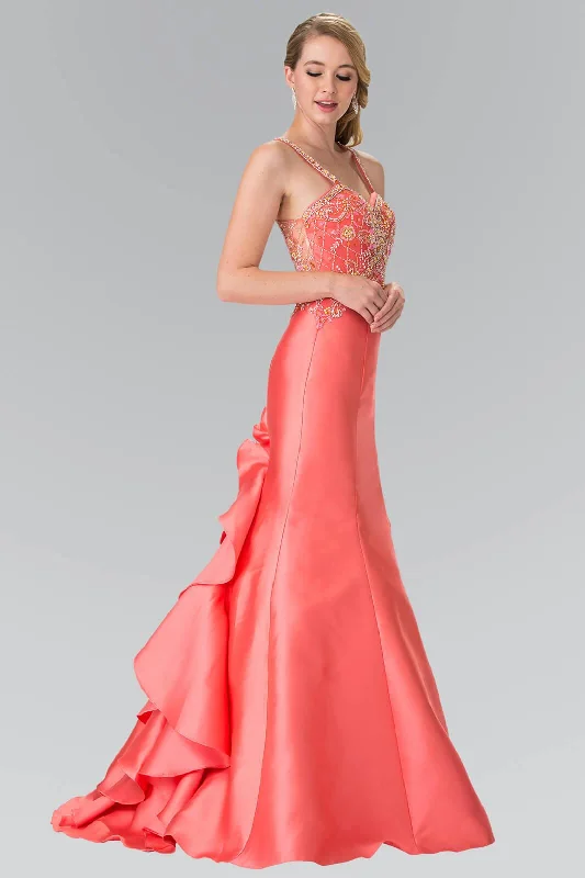 One-Shoulder Satin Dress Long Prom Dress Homecoming Formal Gown