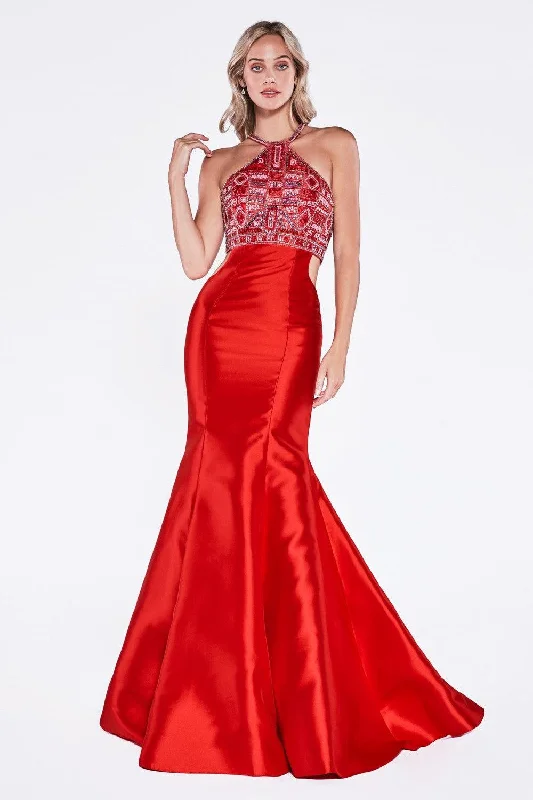 Timeless Satin Dress Cinderella Divine CD61894 Sexy Long Formal Prom Dress