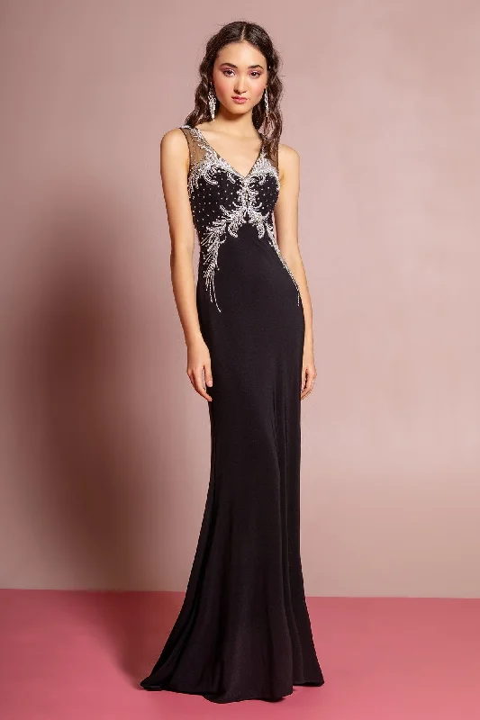 Royal Inspired Gown Prom Long Sleeveless Dress Evening Gown