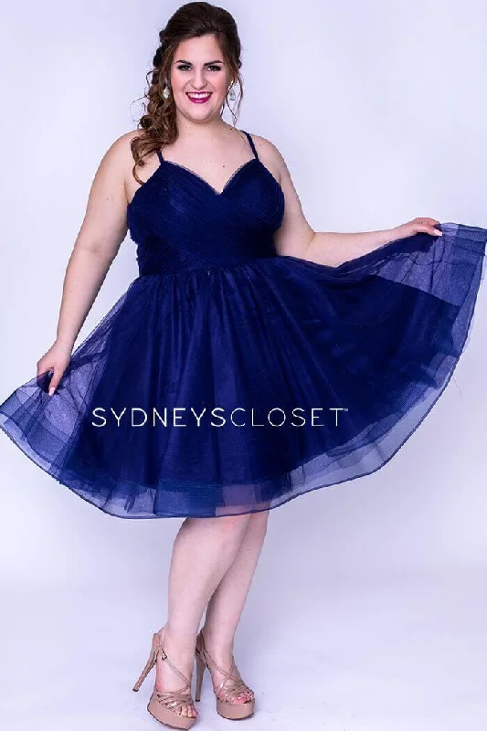 Tulle Skirt Dress Sydneys Closet Short Homecoming Plus Size Prom Dress