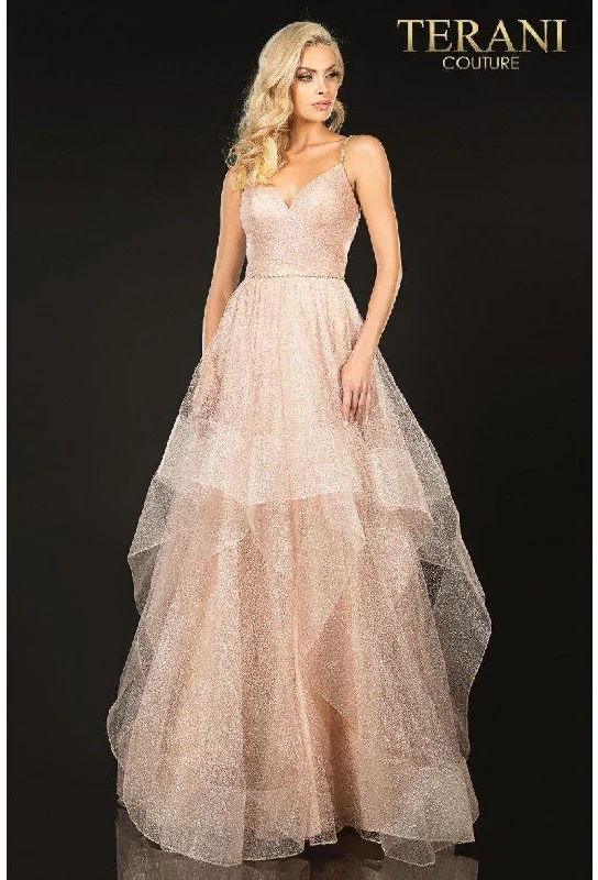 Majestic Ball Gown Terani Couture 2011P1213 Long Tulle Prom Dress Sale