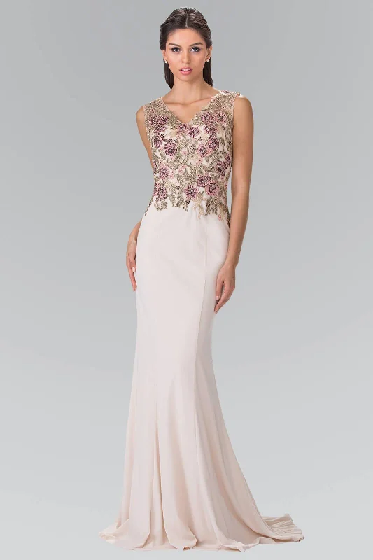 Majestic Ball Gown Long Prom Formal Sleeveless Evening Dress