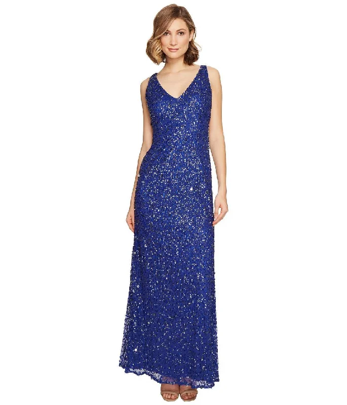 Romantic Evening Gown Adrianna Papell - 91920030 Sleeveless Cutout Embellished Gown