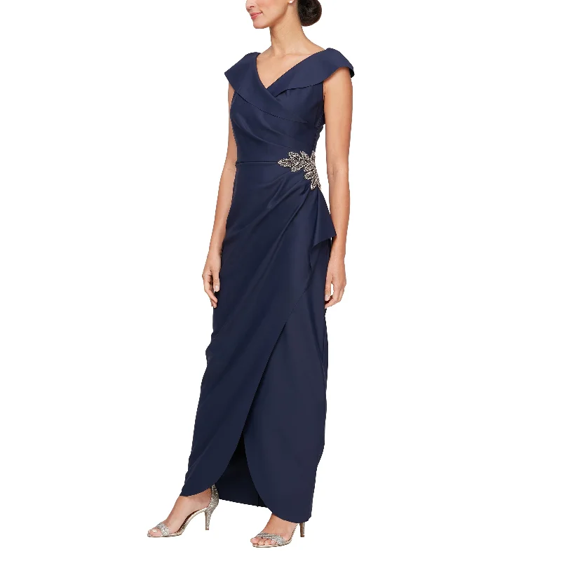 Lavish Red Gown Alex Evenings 8134311 Long Formal Evening Dress