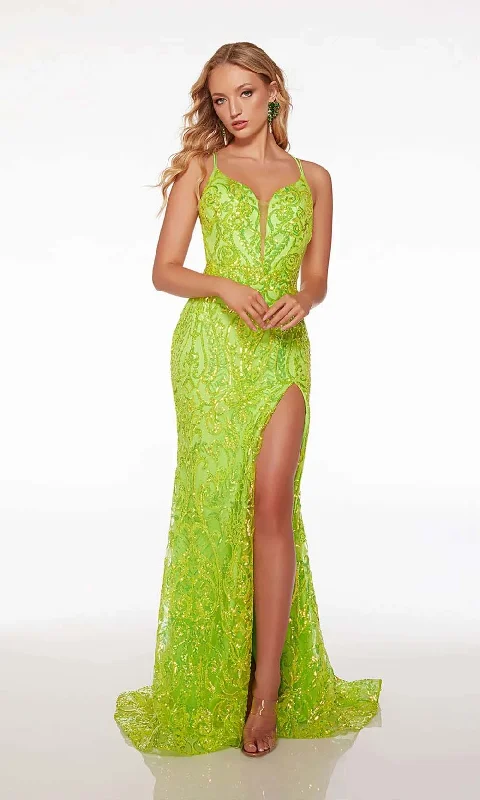 Pearl Embellished Gown Alyce Paris 61555