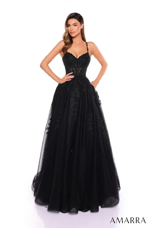 Chic Formal Gown Amarra 88109 Long Ball Gown Formal Prom Dress