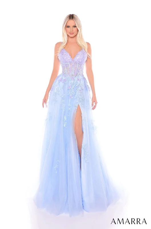 Regal Ball Gown Amarra 88115 Long Formal A Line Evening Prom Dress