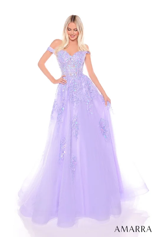 Embellished Maxi Dress Amarra 88117 Long Formal A Line Evening Prom Dress