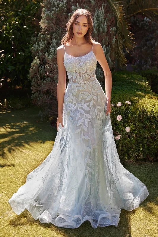 Side Slit Gown Andrea & Leo A1235 Long Beaded Formal Prom Dress