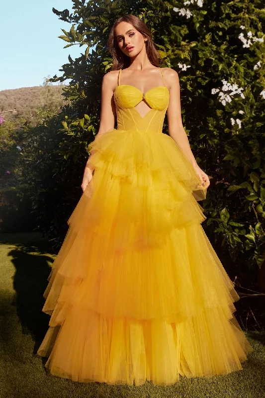 Embellished Maxi Dress Andrea & Leo A1238 Long Formal Prom Ball Gown