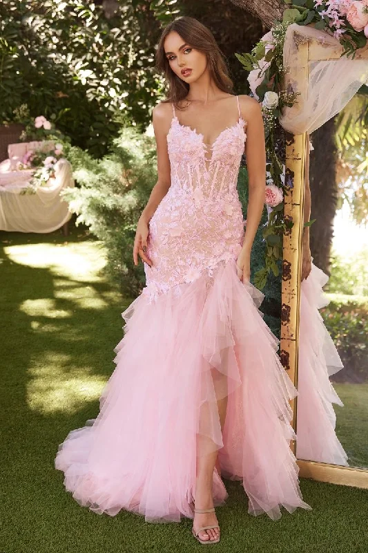 Artistic Embroidered Dress Andrea & Leo A1327 Blush 6 Sale