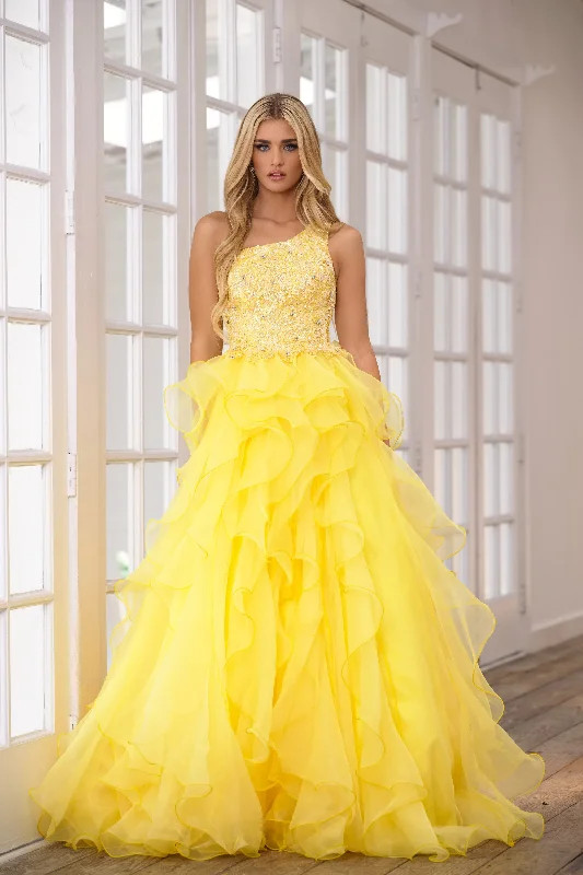 Lace Sleeves Dress Ava Presley 28576 Beaded Formal Prom Long Dress