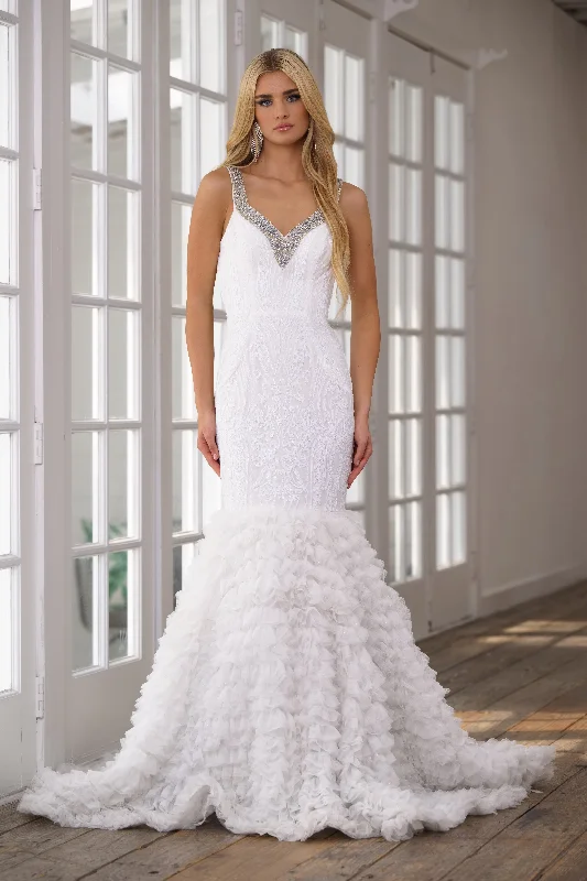 Vintage Lace Dress Ava Presley 28596 Long Formal Sequin Prom Mermaid Dress