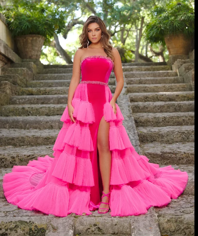 Chic Maxi Dress Ava Presley 38334 Long Prom Overskirt Formal Dress