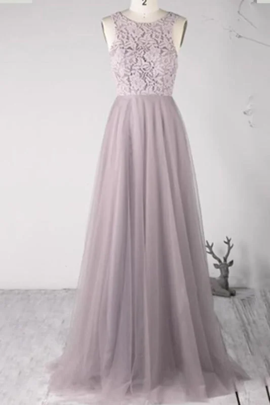 Vivid Color Gown Awesome Lace-up Lace Tulle A-line Wedding Dress