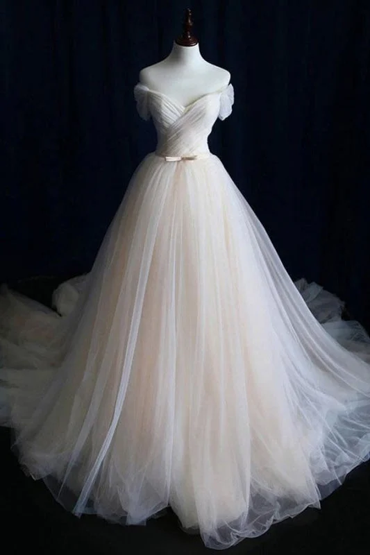 Bold Red Dress Awesome Lace-up Ruffle Tulle A-line Wedding Dress