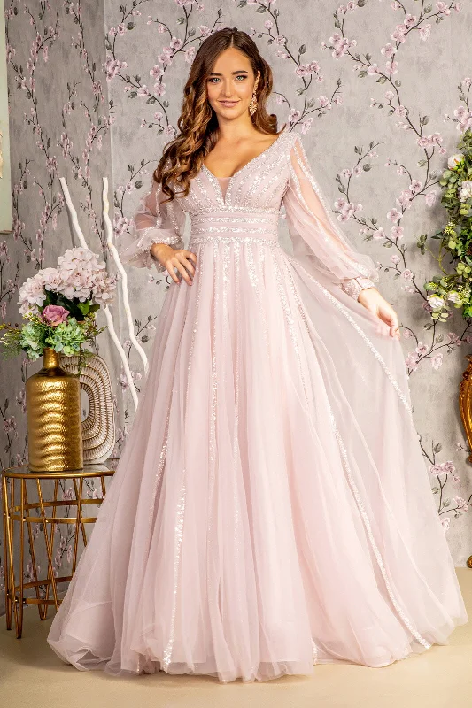 Stylish Taffeta Dress Beaded Sequin Mother of the Bride Long Dress