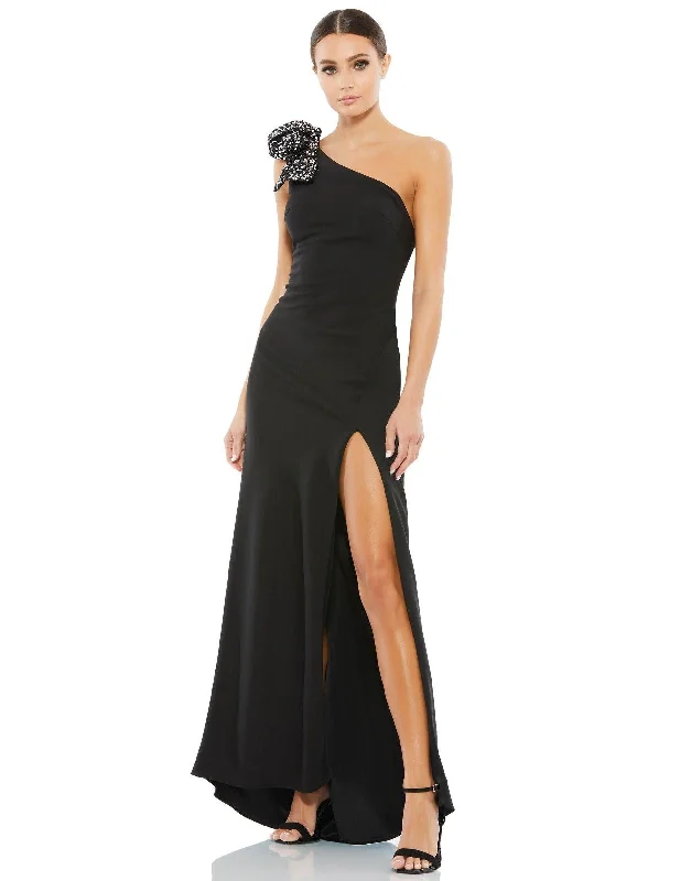 Garden Party Gown Black 10 Mac Duggal 55707 Long One Shoulder Formal Prom Gown Sale Garden Party Gown Black 10 Mac Duggal 55707 Long One Shoulder Formal Prom Gown Sale