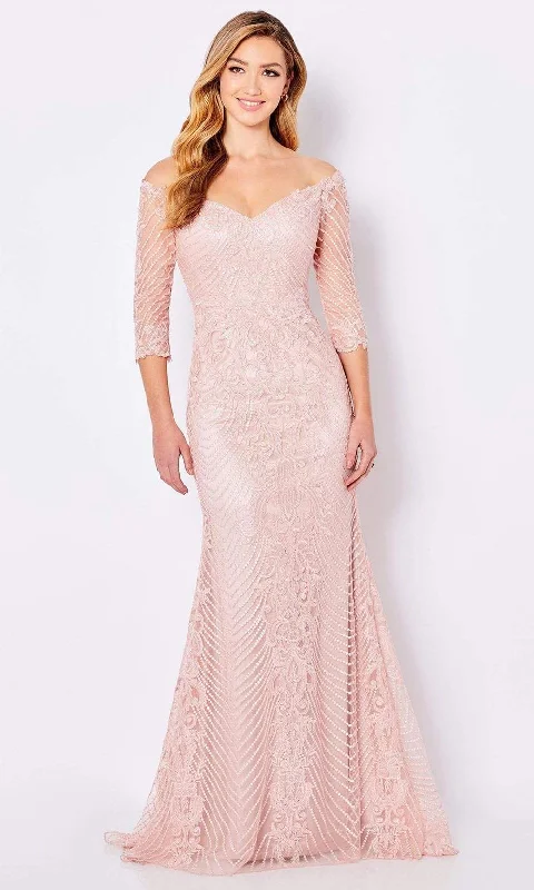 Glamorous Formal Dress Cameron Blake - 221688 Off Shoulder Evening Mother of the Bride Dress