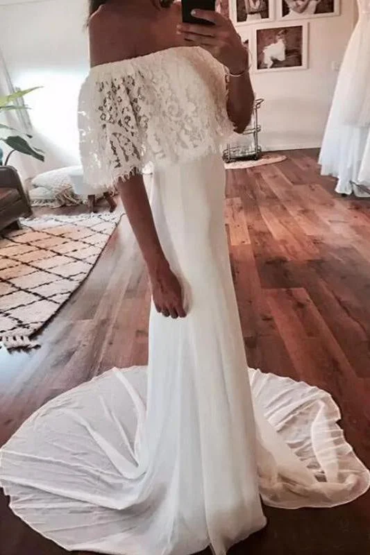 Dazzling Evening Dress Cheap Country Beach Lace Chiffon Dress Bohemian Wedding Dresss Dazzling Evening Dress Cheap Country Beach Lace Chiffon Dress Bohemian Wedding Dresss