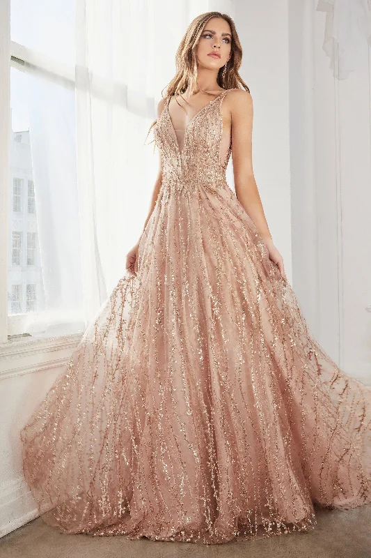 Perfect Fit Dress Cinderella Divine C32 Rose Gold 8 Sale