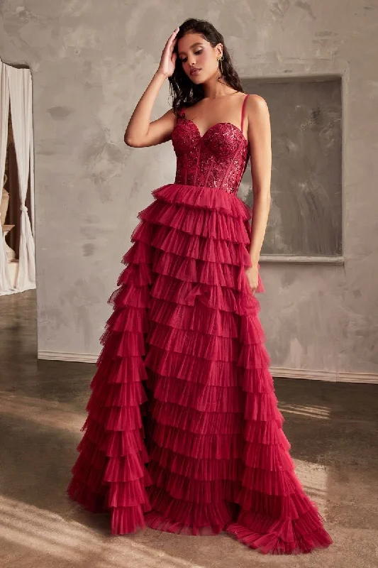Trendy Party Dress Cinderella Divine CB143 Long Formal Prom Evening Gown
