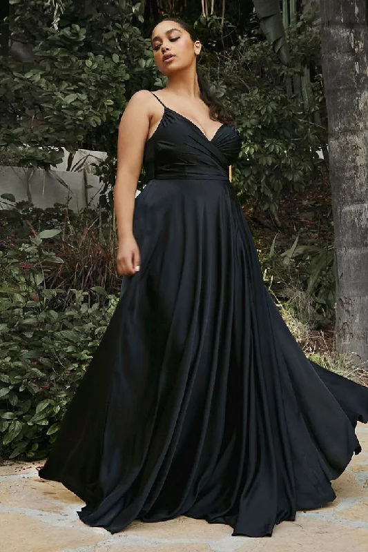 Sweetheart Neckline Dress Cinderella Divine CD7485C Black 24 Sale